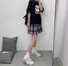 gxmy中帮板鞋休闲气垫篮球运动鞋街拍情侣鞋港风原宿防滑增高跑步鞋子 9005白灰色 42 标准码数 实拍图