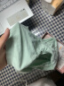 维彩菲 简约纯色女士内裤石墨烯抗菌女中腰提臀三角裤女舒适透气内裤 【肤色+浅绿】 2条 均码 （80-130斤左右） 实拍图