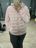 雪中飞（SNOWFLYING）轻薄鹅绒羽绒服女士2025新款卫衣拼接时尚保暖百搭秋冬保暖外套 粉色 XL 180/120-140斤 实拍图