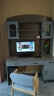 尚静 书桌书柜组合实木电脑桌家用欧式学习桌写字台办公桌 M款蓝+灰色欧式 书桌(140*60*205)+椅子 晒单实拍图