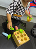 高丽宝贝（Goryeo baby）拔萝卜儿童玩具拼插游戏3-6岁玩具宝宝礼物早教益智认知几何积木 七彩萝卜 实拍图