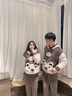 弘茵美情侣睡衣装一男一女秋冬季珊瑚绒加厚加绒卡通冬天保暖家居服套装 B猫和老鼠(主图款) （单套价） M 女(高160内-重80-100斤) 实拍图
