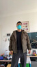 Colombass NASA潮牌羽绒服男冬季男士加厚短款潮流宽松连帽羽绒冬装外套 军绿色(升级款) XL(建议130-145斤) 实拍图