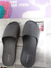 步术 拖鞋女中国台湾进口夏季家居男女时尚鱼嘴防滑软底轻便静音 摩登灰 25.5 (M适合38-39） 实拍图