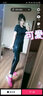 李宁（LI-NING）运动服套装女款速干羽毛球服T恤短袖短裤乒羽服 ATSP416+短裤  黑色 2XL  实拍图
