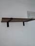 墙上置物架一字隔板厨房搁板客厅墙壁挂装饰架实木墙面墙架子 长60宽25厚2/配2支架 实拍图