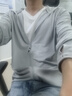 JEEP SPIRIT吉普 UPF50+防晒衣情侣款冰丝凉爽舒适透气百搭皮肤风衣 男银灰 L 实拍图