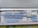 本手机械键盘有线键鼠套装 键盘鼠标猫耳朵耳机三件套背光可爱男女生台式电脑笔记本电竞游戏专用外设 白蓝（彩光）茶轴机械键盘 实拍图