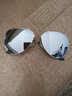 雷米 超轻炫彩太阳镜男女墨镜潮人开车司机驾驶镜偏光镜反光蛤蟆镜 银框 水银偏光片(偏光镜) 实拍图