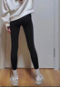 浪莎纯棉打底裤女外穿春秋季薄款修身弹力小脚裤黑色九分秋裤女 实拍图