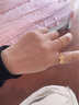 佐卡伊黄金戒指女足金在逃公主蝴蝶结戒指送女友新年礼物 约1.1克 实拍图