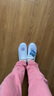 斯凯奇（Skechers）女鞋2025夏季新款休闲一脚蹬穿脱运动妈妈鞋老人鞋软底网面健步鞋 白色/银色-WSL 37 实拍图