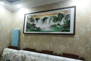 风水怡情旭日东升国画山水画手绘客厅装饰画沙发背景墙办公室挂画靠山字画 旭日东升A 实木画框 125*63cm【升级版】 实拍图