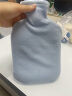 泊斯尔（borth）热水袋注水大号暖水袋灌水防爆暖床暖脚热水袋热敷暖肚子女暖手袋 大号2升【蓝色】配同色系外套 实拍图