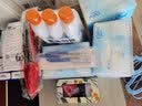 烨燊 冬季儿童护膝保暖骑车加厚摩托车防风被防水布电动男女小孩护腿 49cm牛津布宇宙可调节松紧带 实拍图