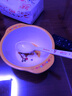 五和（WUHE）萌猴儿童餐具宝宝碗婴儿碗分格餐盘家用水杯套装婴儿辅食碗 萌猴908勺子一根 实拍图