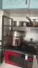 锦绣百年厨房置物架可伸缩微波炉架烤箱电饭煲调料盒台面收纳架子三层黑色 实拍图
