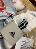 阿迪达斯（adidas）男袜女袜 2025新款中筒白袜子健身训练休闲袜透气低帮短袜中袜 白色/中筒/三双装 【M】建议鞋码:39-42/24-26cm 实拍图