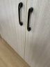 固特（GUTE）黑色拉手衣柜抽屉拉手现代简约橱柜门美式小把手柜子厨门欧式拉手 黑青古 孔距96mm9300 实拍图