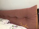 南极人（home）靠枕床上腰部靠垫床头靠背垫趴睡枕榻榻米沙发护腰靠抱枕床头靠垫 北岛-千黛粉【可拆洗】 长150*厚20*高50cm 实拍图