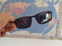 亿眸 款男士偏光太阳镜彩膜眼镜钓鱼防晒墨镜男款防眩光驾驶镜 黑框灰片 实拍图