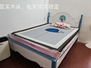 林笙月 儿童床 实木床男孩女孩双人床美式经济型主卧白色公主简约欧式床 蓝色床 1.5米*2.0米 实拍图