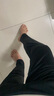 越奥（yueao）运动裤男宽松速干夏天休闲长裤夏季健身裤直筒田径训练裤跑步裤子 A101黑深灰 L码身高160-170cm体重55-60kg 实拍图
