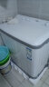 海尔（Haier） 10公斤大容量半自动双缸洗衣机家电  脱水机 原厂品质 洗大件更轻松 双缸XPB100-729S 实拍图