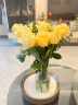 吕姆克花瓶客厅装饰花瓶摆件玫瑰百合插花瓶冰纹透明组合花瓶玻璃5265 实拍图
