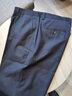红豆西裤男商务休闲简约时尚后袋绣花男士西裤 B5藏青 38 实拍图