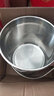 美仕威 304不锈钢加厚提桶汤桶提水桶大号商用油桶圆桶储水桶不锈钢桶 （无盖）加厚提桶（304材质） 25*25（12升） 实拍图