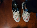 花花公子（PLAYBOY）男鞋子男2025秋冬季老爹鞋运动潮流休闲鞋男士厚底跑步鞋 白彩 44 实拍图