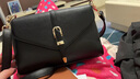 洛仕黛琪时尚女包2025新款软皮斜挎包中年妈妈高级感百搭小方包礼物单肩包 黑色 实拍图