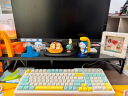 惠普（HP）有线键盘K360 机械手感轻音按键发光呼吸灯键线分离多媒体按键电竞游戏办公通用键盘 柠檬黄（三拼色） 晒单实拍图