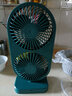 倍为12英寸120°摇头桌面风扇静音电风扇循环电扇台扇办公室宿舍床头多功能台式迷你usb风扇40000mAh 充电款-森林绿-12寸双轮10000Ah带摇头 实拍图