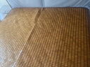 黛安居麻将凉席竹席子麻将席 双人夏天单人宿舍学生可折叠块竹垫空调席 咖啡色双布筋-窄边包底 单床席 适用1.35米床 135cm*195cm 实拍图
