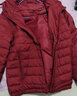 鸭鸭（YAYA）羽绒服男士轻薄短款修身时尚连帽保暖易打理外套简约潮D DYP87A0020-冰酒红色 4XL /195 实拍图