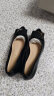 红蜻蜓时尚方扣通勤高跟鞋女士单鞋气质优雅粗跟女鞋 WLB33095黑色36 实拍图