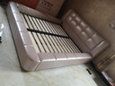 锦皓（JURHOO）锦皓皮床真皮床现代简约卧室床双人床主卧婚床大床皮艺床储物床 高箱床+2床头柜+护脊椰棕床垫 1800*2000 实拍图