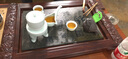 恒越 紫砂茶具套装四合一全自动电磁炉茶盘茶台茶海冰裂整套茶具汝窑功夫茶壶茶杯茶具套装家用 14祥云瓷板玲珑全自动 实拍图