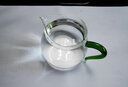 一品工坊玻璃公道杯茶漏三件套茶滤加厚耐热玻璃分茶器茶海功夫茶具配件 绿把+茶滤器+两品杯 实拍图