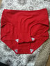 浪莎2条 浪莎女士内裤女三角裤本命年蛇年大红纯棉裆印花结婚红内裤衩 纯棉大红2条装 XL 实拍图