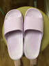 利达妮（TZLDN）老年人防滑拖鞋女士夏季居家用浴室室内洗澡家居孕妇用软底凉拖女 紫色 38-39 (适合37-38码) 实拍图