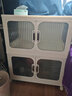 爱丽思（IRIS）收纳柜子床头柜儿童卧室一体靠墙可折叠储物柜收纳箱衣服置物柜G 双开门/万向轮【面宽68cm】二层 实拍图