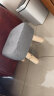 蔓斯菲尔小凳子家用矮凳布艺矮凳子搁脚凳软包实木腿小孩坐墩客厅沙发凳 灰色26cm高可拆洗+实木框架 透气面料 实木凳腿 实拍图