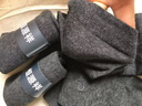 恒源祥抗菌消臭100%棉秋冬款纯棉男士袜子男运动商务大码男袜5双盒装 商务款0627-3黑2深灰 5双 实拍图