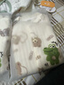 婧麒（JOYNCLEON）新生婴儿衣服秋冬季初生宝宝连体衣纯棉夹棉加厚哈衣爬服冬装 吉吉熊 59cm 实拍图