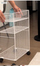 无不为卫生间置物架浴室落地多层洗衣液收纳架移动厕所洗手间夹缝收纳架 白色三层移动款 实拍图