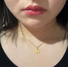 潮宏基 水波链黄金项链女士素链送女友生日礼物 计价W 约3.2g 链约42cm 实拍图