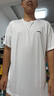 李宁（LI-NING）短袖男夏季新款舒适透气吸汗纯色速干圆领冰丝百搭宽松休闲T恤 白色速干 5XL /200 (215斤-230斤) 实拍图